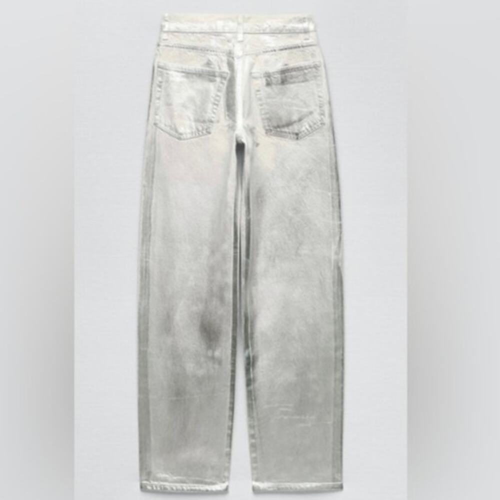 ZARA MID RISE BOYFRIEND JEANS Sz0 - Picture 3 of 12